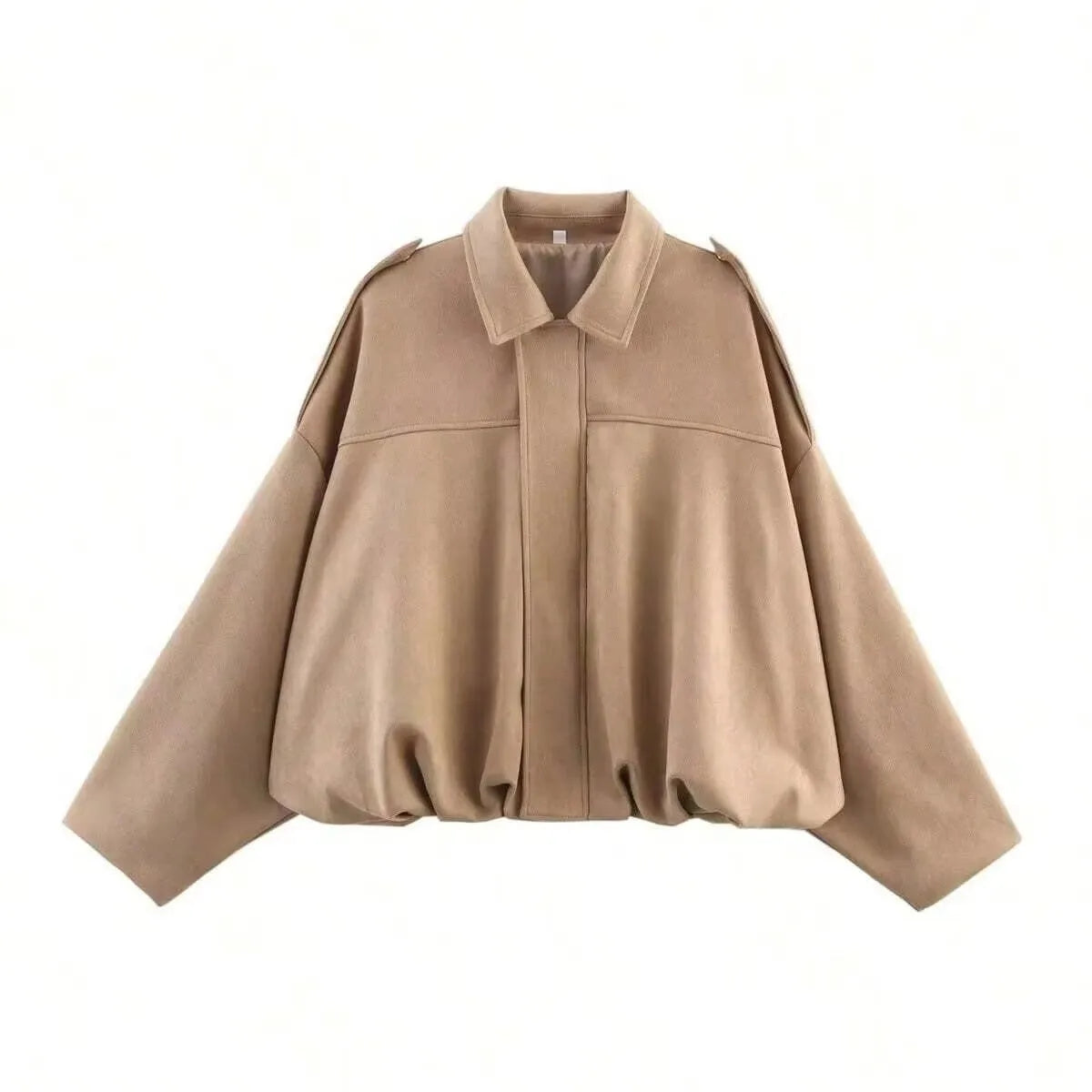 Railtown Cropped Suede Bomber