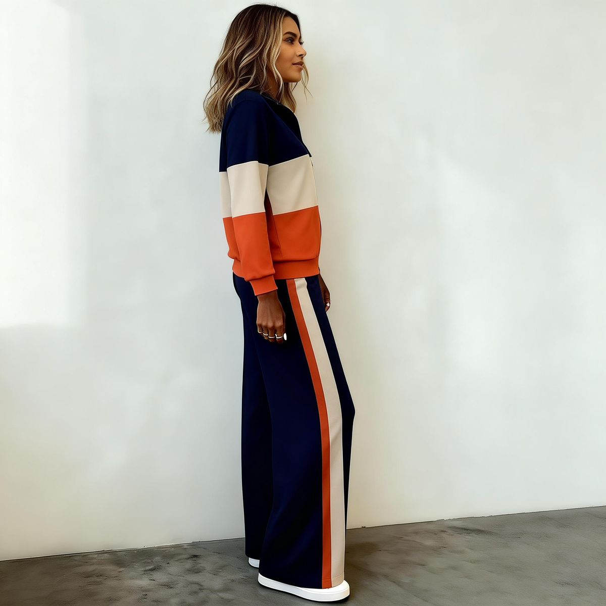 Comfy Zip Up Long Sleeve Two Piece Set