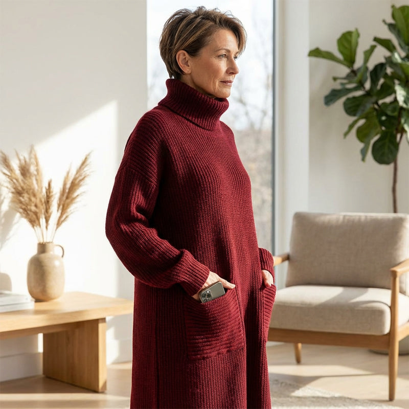 West End Turtleneck Sweater Dress