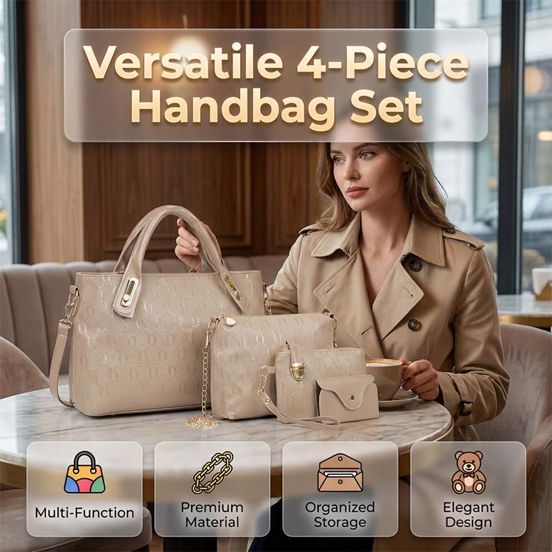 Yaletown 4-in-1 Leather Handbag Set