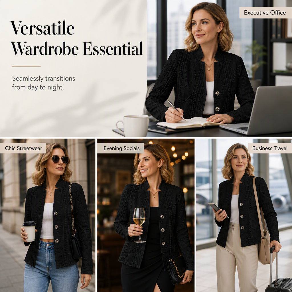 Coal Harbour Textured Knit Blazer