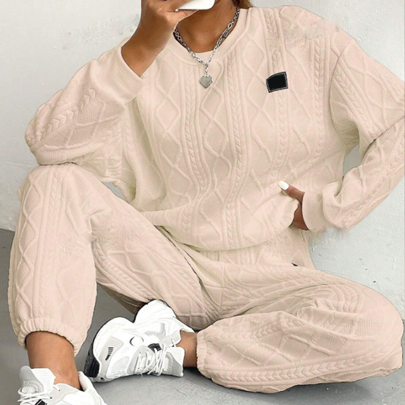 Casual Long Sleeve Two-Piece Knit Set