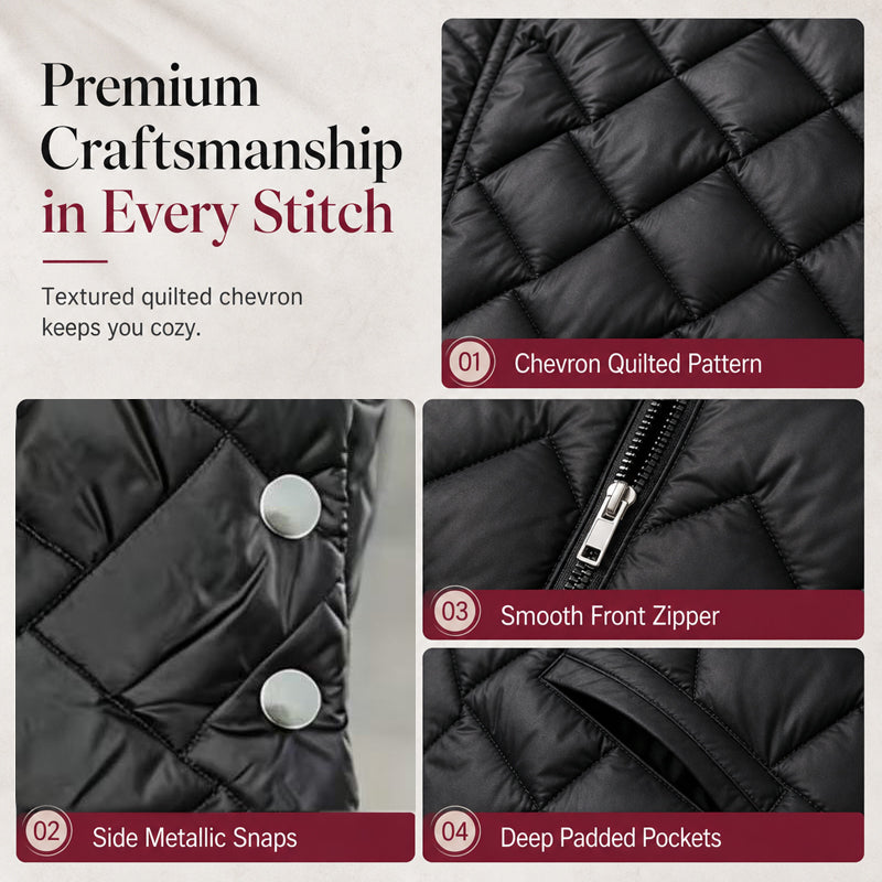 Arbutus Quilted Hooded Vest