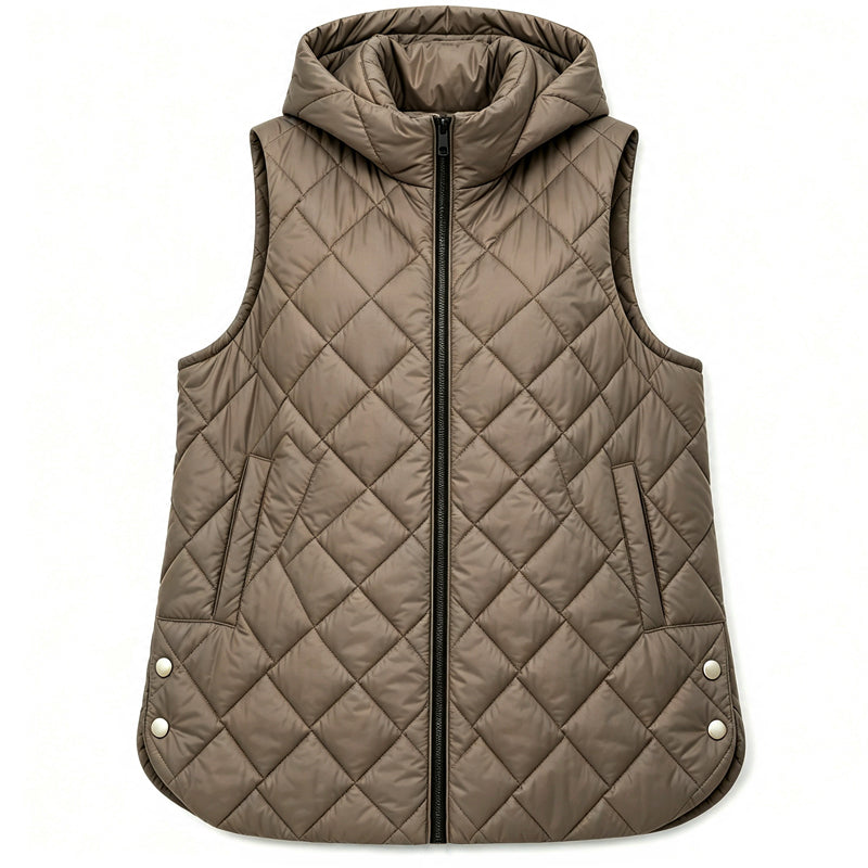 Arbutus Quilted Hooded Vest