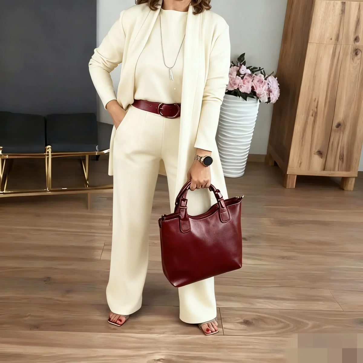 Fairview Three-Piece Cardigan Set
