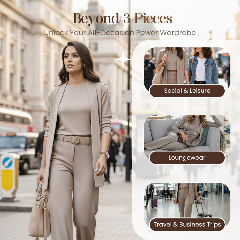 Fairview Three-Piece Cardigan Set