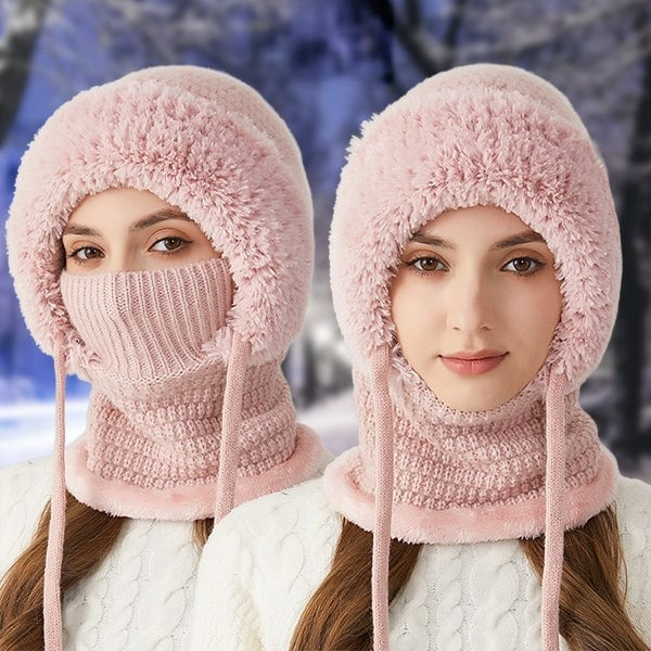 Grouse 4-in-1 Fleece-Lined Beanie Scarf