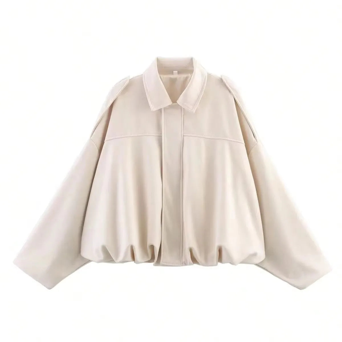Railtown Cropped Suede Bomber