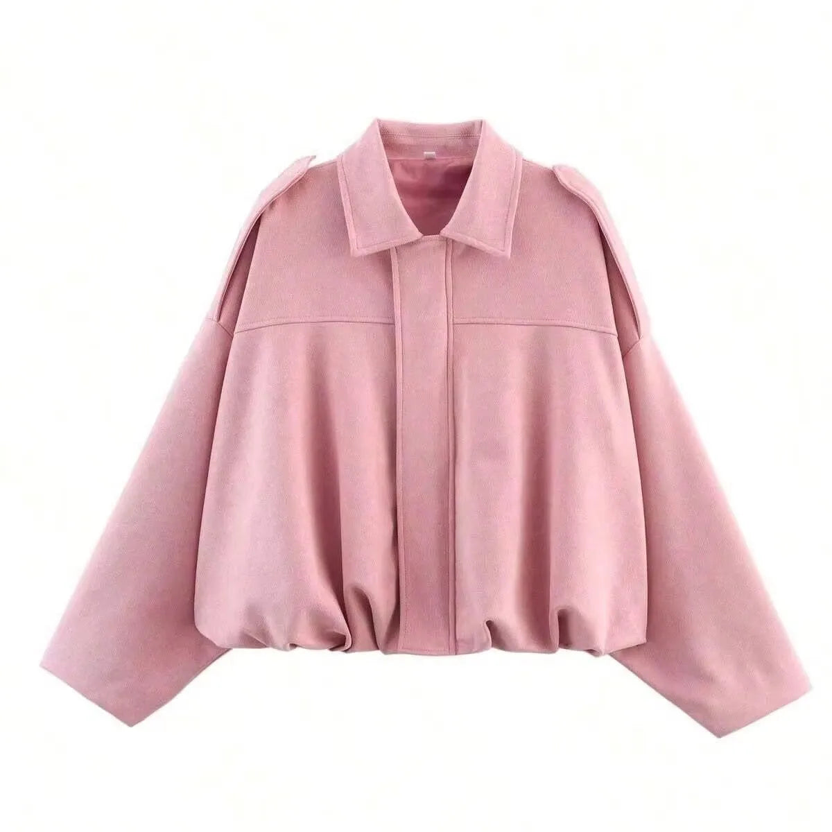 Railtown Cropped Suede Bomber