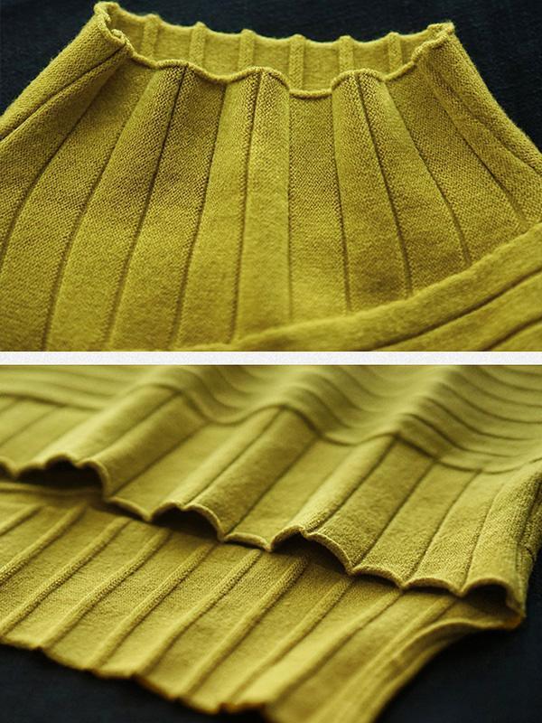 Solid Knit Sweater Top
