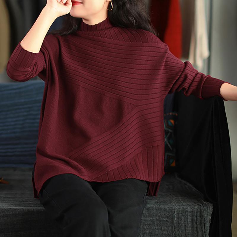 Solid Knit Sweater Top