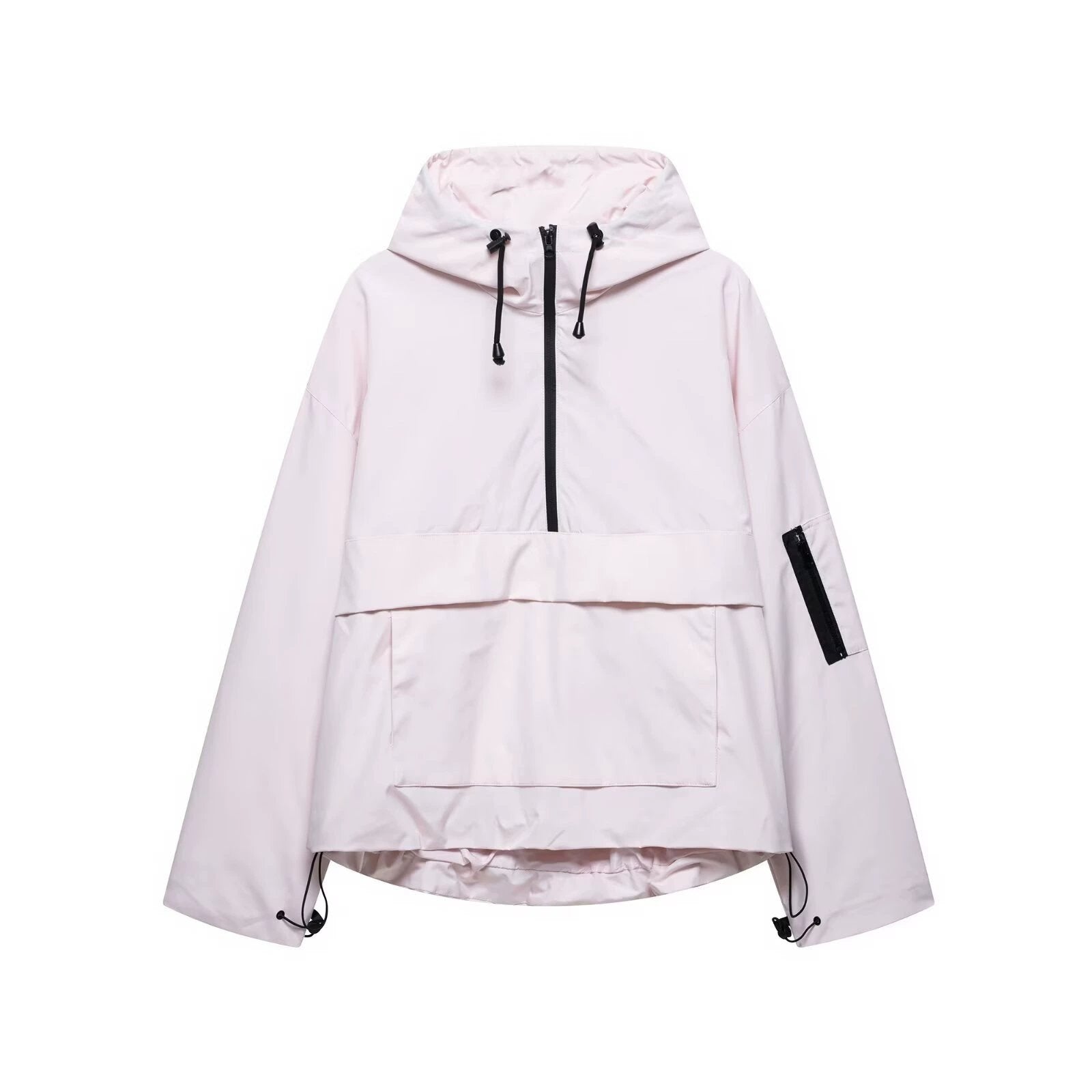 Waterproof Anorak Rain Jacket in White