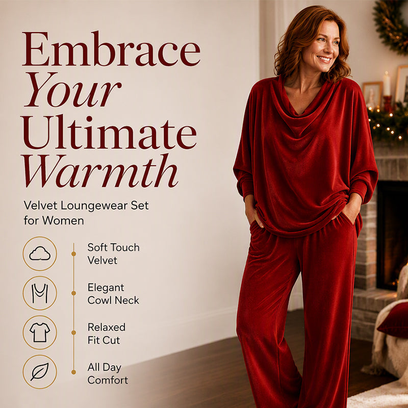 Olympic Village Cowl Neck Two-Piece Set