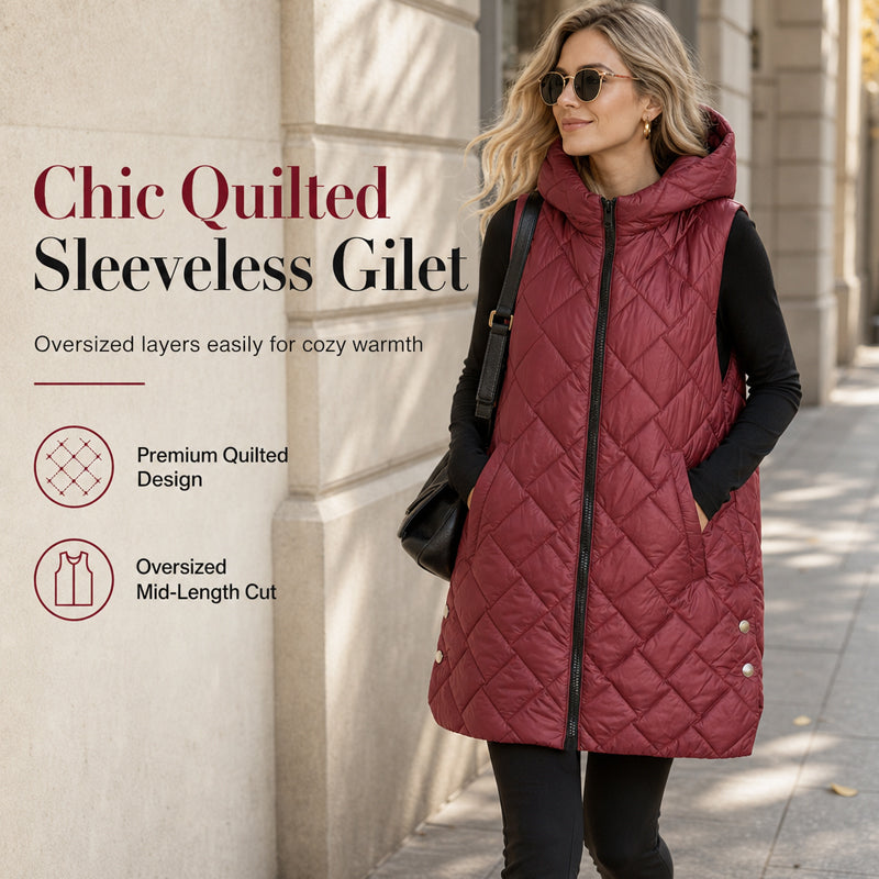 Arbutus Quilted Hooded Vest