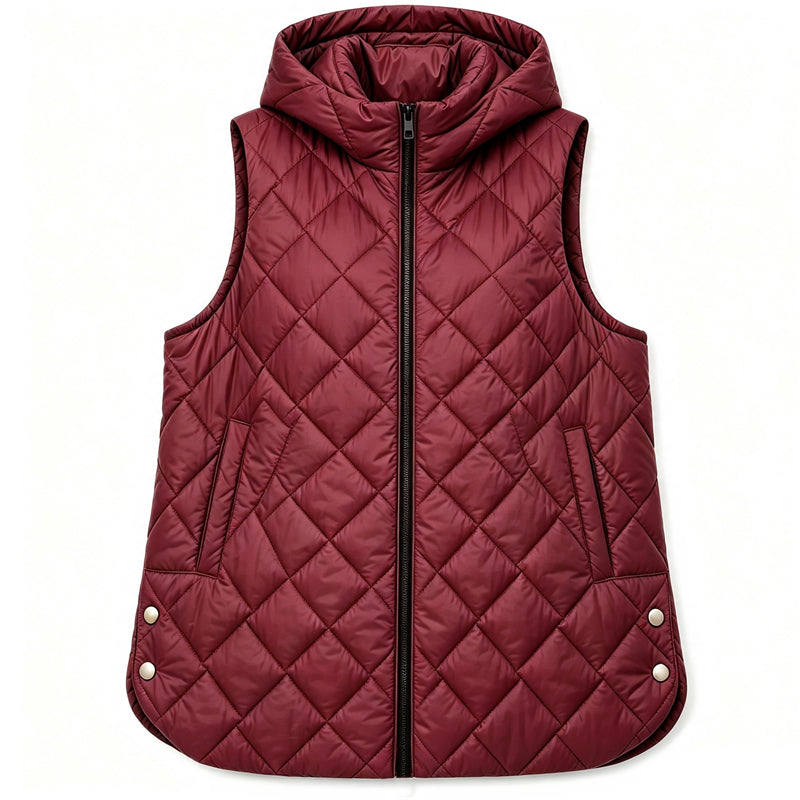 Arbutus Quilted Hooded Vest