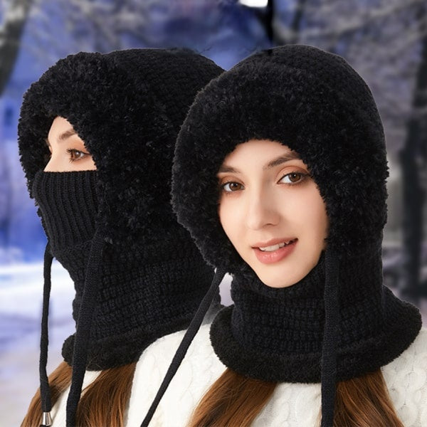 Grouse 4-in-1 Fleece-Lined Beanie Scarf